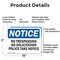 Signmission No Trespassing No Soliciting Police Take Notice OSHA Notice Sign, Aluminum, 10in W x 7in L, 2PK OS-2PACK-NS-A-710-L-14941 - alternate 2
